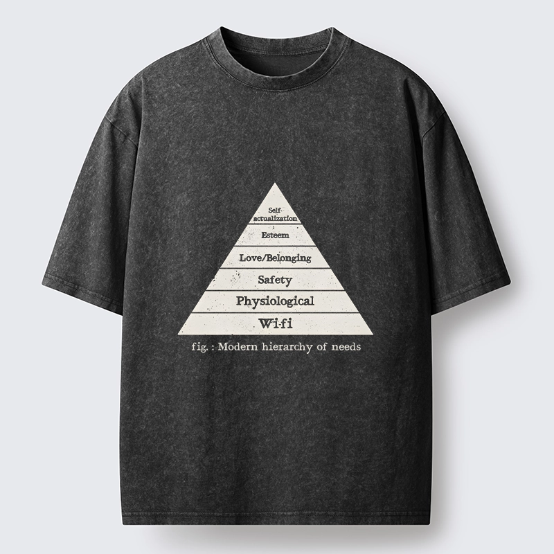 Tokyo-Tiger Funny Wifi Is Essential Meme Washed T-Shirt