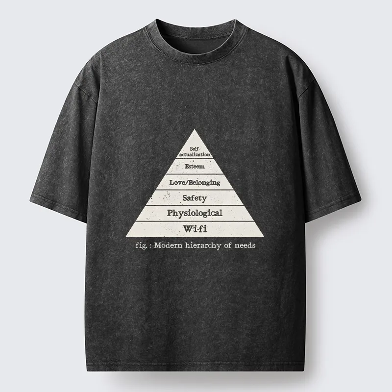 Tokyo-Tiger Funny Wifi Is Essential Meme Washed T-Shirt Sale