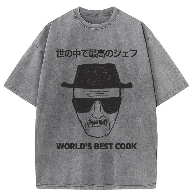 Tokyo-Tiger World's Best Cook Washed T-Shirt