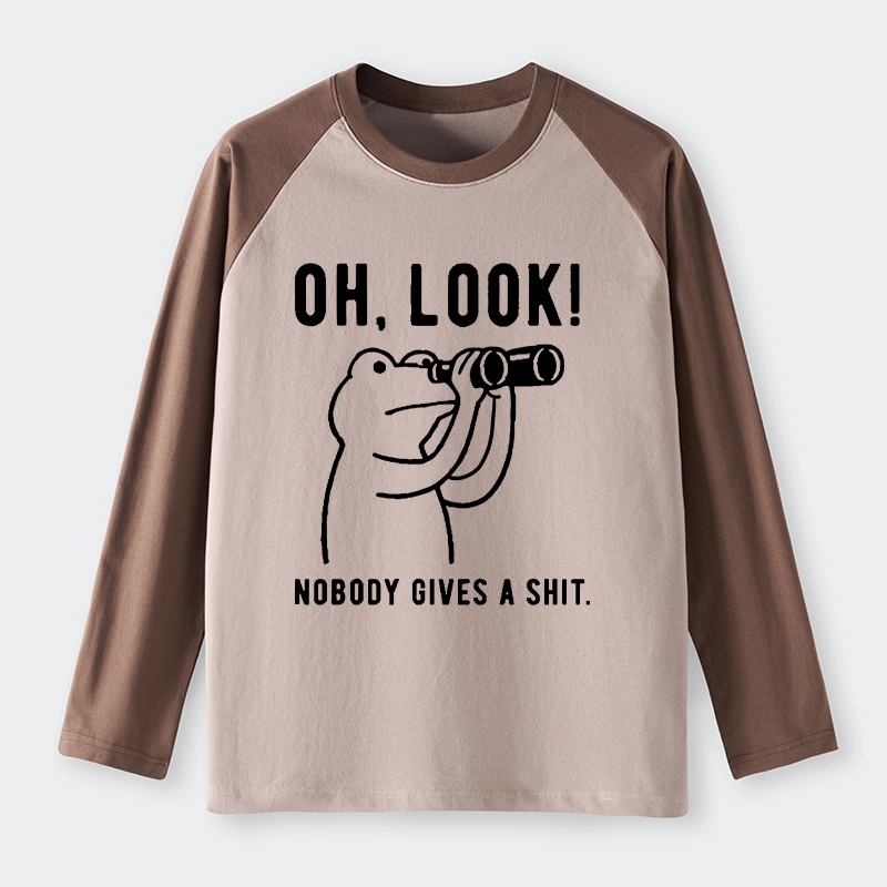 Tokyo-Tiger Frog of Indifference Raglan Long Sleeve T-shirt