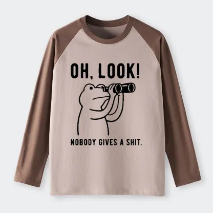 Tokyo-Tiger Frog of Indifference Raglan Long Sleeve T-shirt