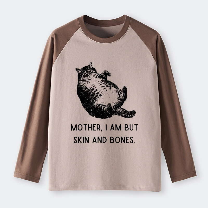 Tokyo-Tiger Overweight Cat And Its Doting Owner Raglan Long Sleeve T-shirt