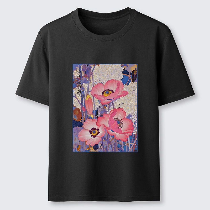 Tokyo-Tiger Vintage Japanese Poppy Art Classic T-Shirt