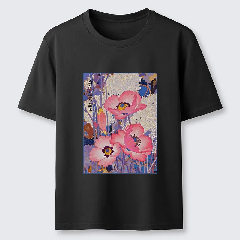 Tokyo-Tiger Vintage Japanese Poppy Art Classic T-Shirt