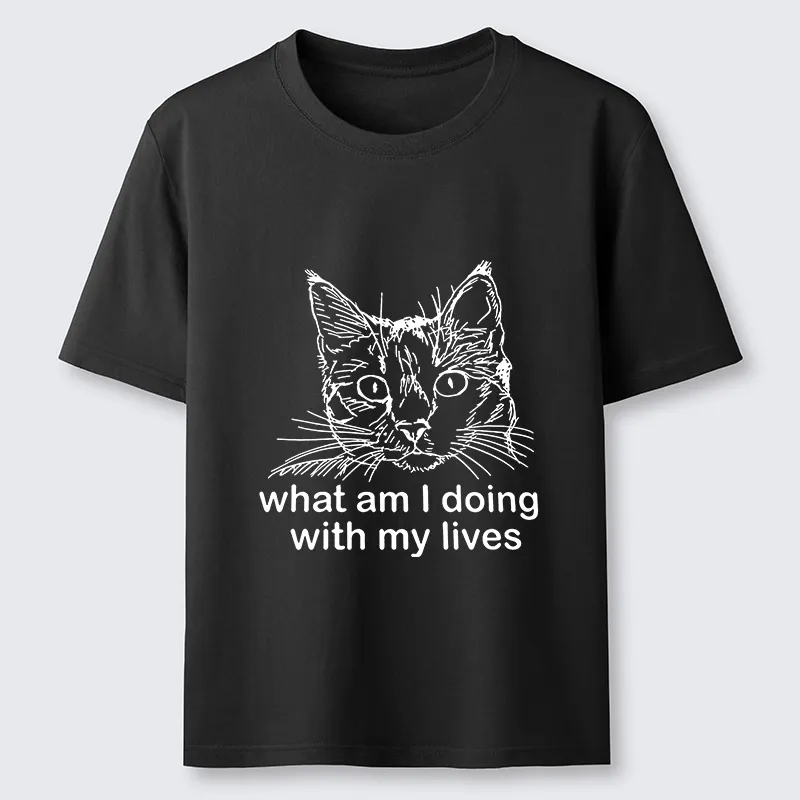 Tokyo-Tiger Confused Cat Life Reflection Classic T-Shirt