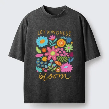 Tokyo-Tiger Let Kindness Bloom Always Washed T-Shirt