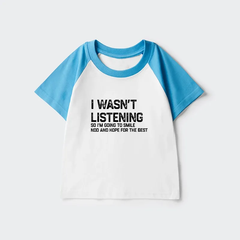 Tokyo-Tiger Indifferent To Everything Kids Raglan T-shirt