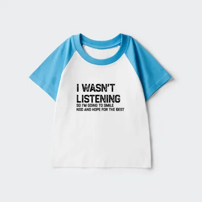 Tokyo-Tiger Indifferent To Everything Kids Raglan T-shirt
