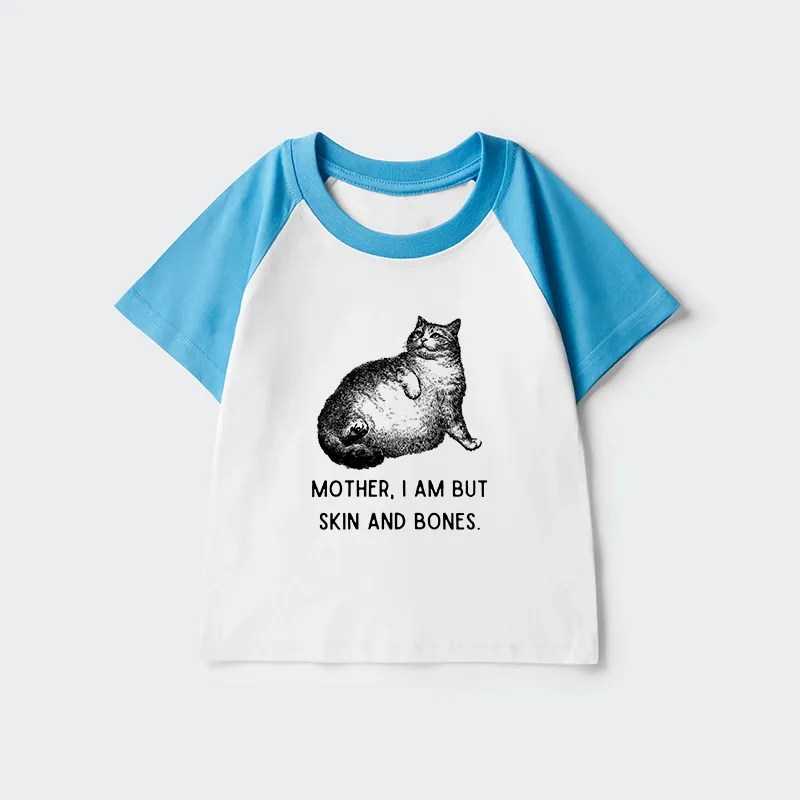 Tokyo-Tiger Skin & Bones Cat Kids Raglan T-shirt Sale