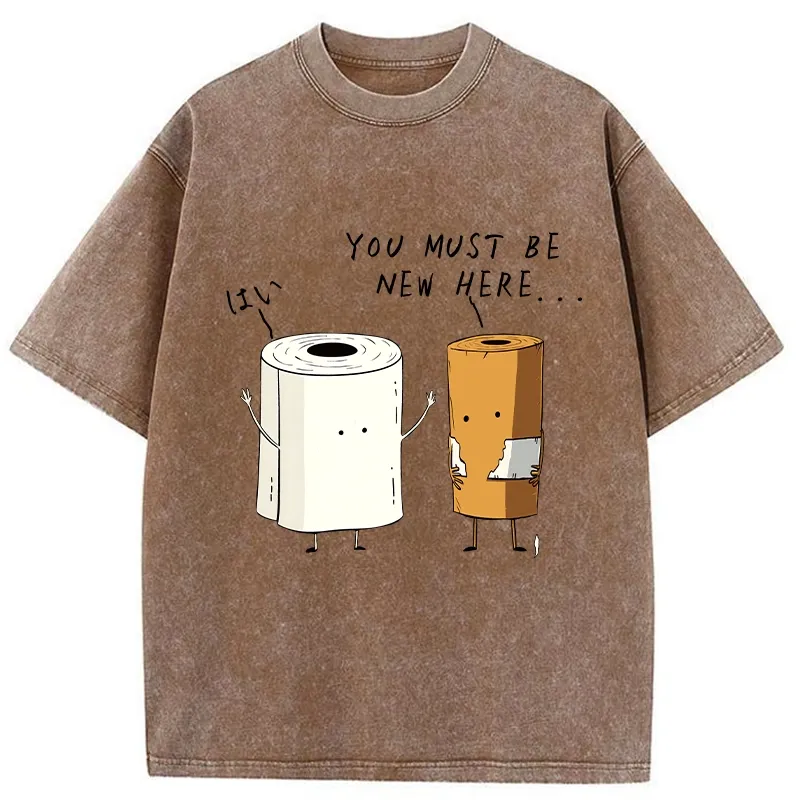 Tokyo-Tiger You Must Be A New Employee Washed T-Shirt