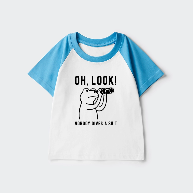 Tokyo-Tiger Frog of Indifference Kids Raglan T-shirt