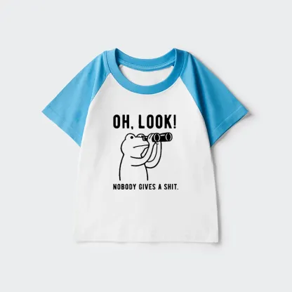 Tokyo-Tiger Frog of Indifference Kids Raglan T-shirt