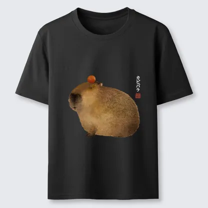 Tokyo-Tiger Calm Capybara Illustration Classic T-Shirt