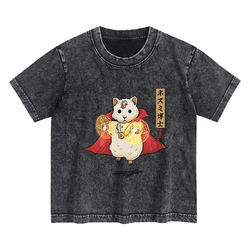 Tokyo-Tiger Doctor Mouse Japanese Kids Washed T-Shirt Sale