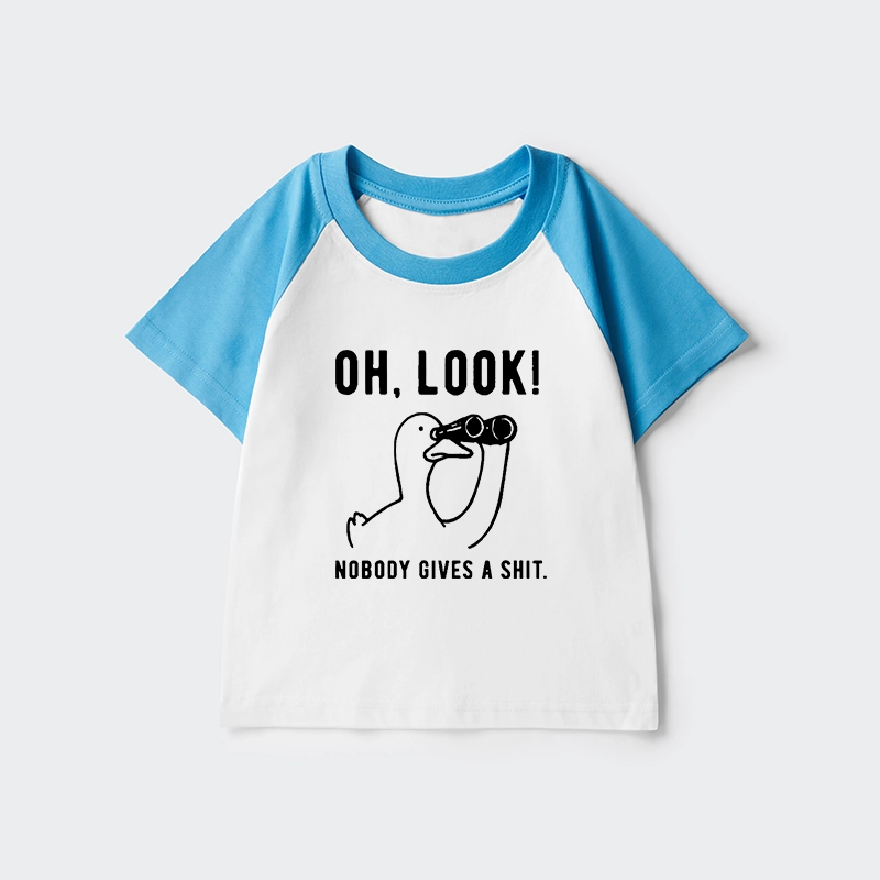 Tokyo-Tiger No One Cares About The Duck Kids Raglan T-shirt