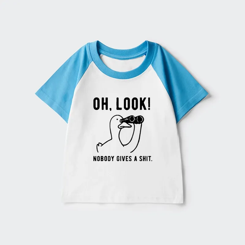 Tokyo-Tiger No One Cares About The Duck Kids Raglan T-shirt Sale