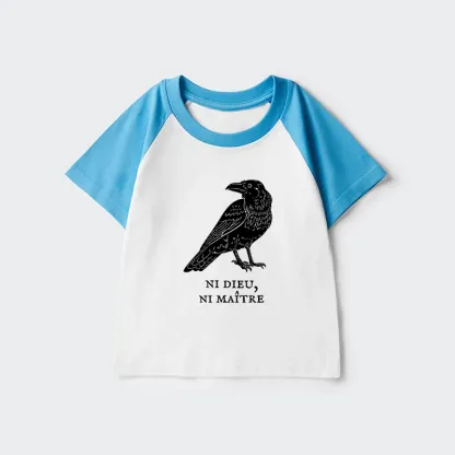 Tokyo-Tiger Crow Have A Strong Sense Of Self Kids Raglan T-shirt