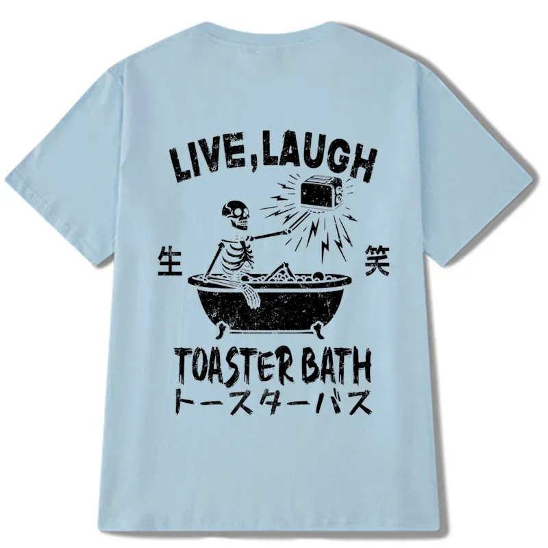 Tokyo-Tiger Funny Electric Shock Skeleton Back Classic T-Shirt