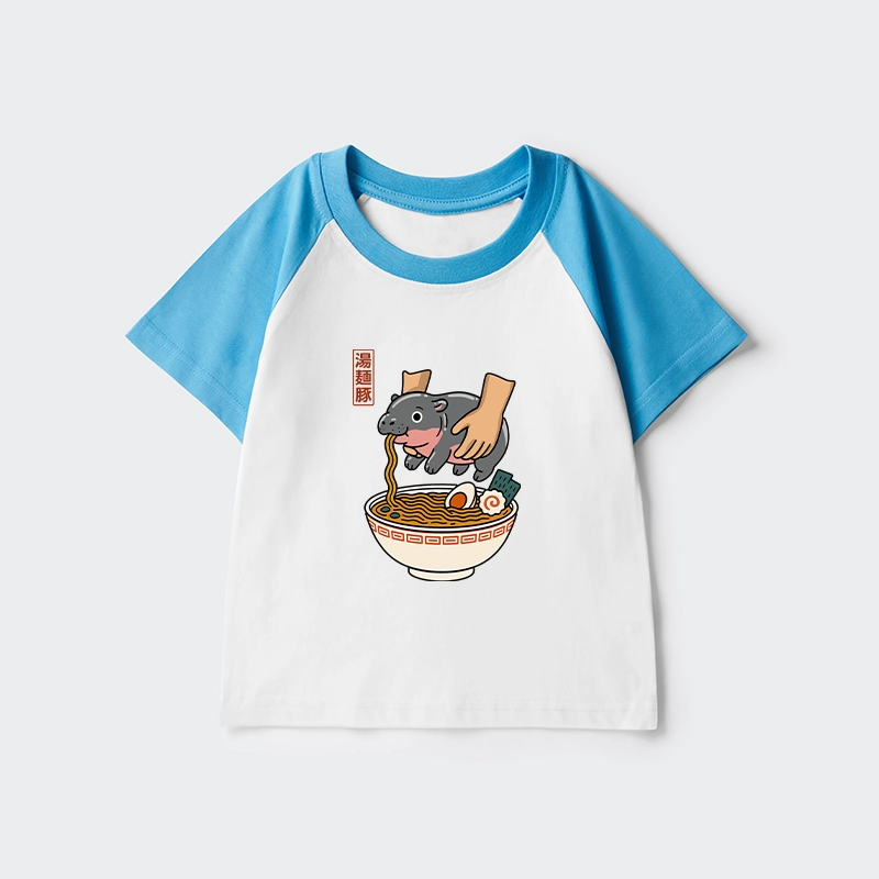 Tokyo-Tiger Noodles Got Me Kids Raglan T-shirt