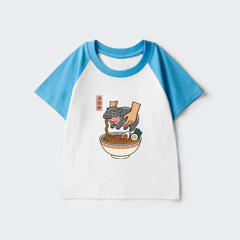 Tokyo-Tiger Noodles Got Me Kids Raglan T-shirt