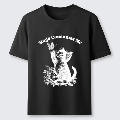Tokyo-Tiger Rage Consumes Me Kitten Meme Classic T-Shirt