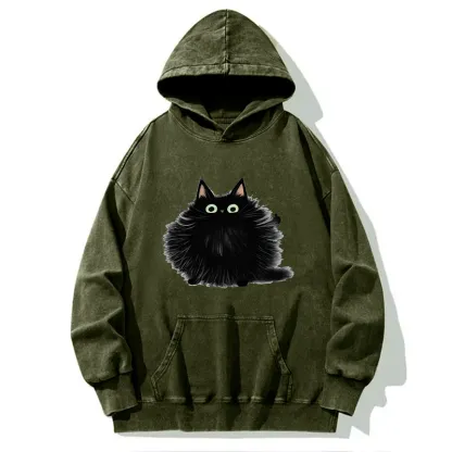 Tokyo-Tiger Cat's Approval Washed Hoodie