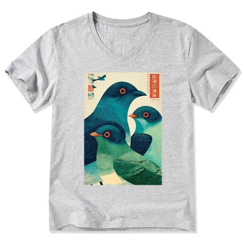 Tokyo-Tiger Petrels Of The Painted Sea V-Neck Classic T-Shirt