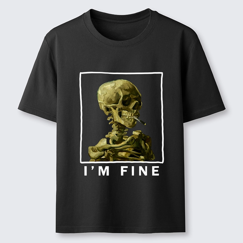 Tokyo-Tiger Skeleton Says Im Fine Classic T-Shirt