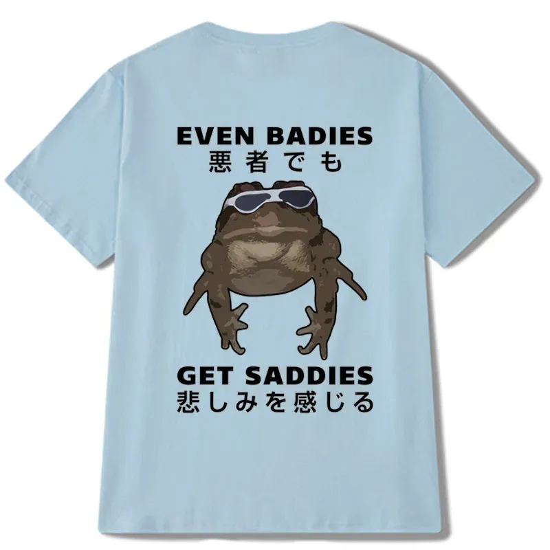 Tokyo-Tiger Even Baddies Get Saddies Back Classic T-Shirt