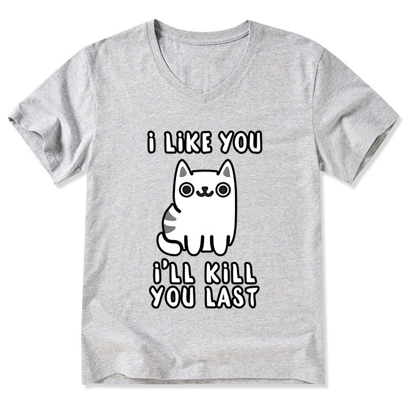 Tokyo-Tiger Cats And Humans Have A Love-hate Relationship V-Neck Classic T-Shirt