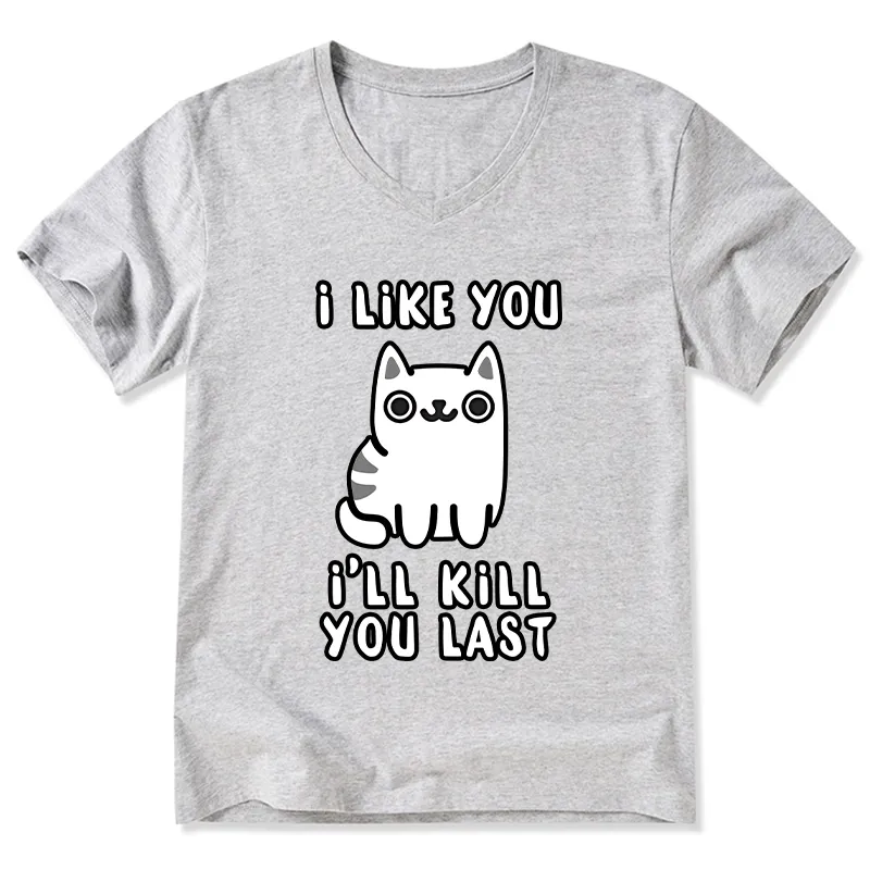 Tokyo-Tiger Cats And Humans Have A Love-hate Relationship V-Neck Classic T-Shirt