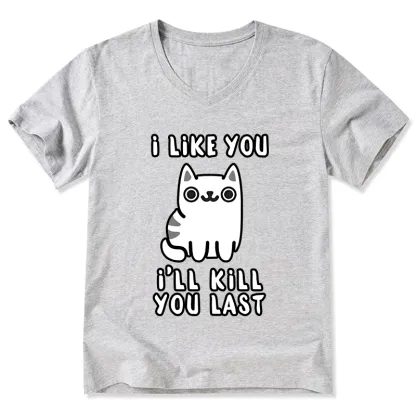 Tokyo-Tiger Cats And Humans Have A Love-hate Relationship V-Neck Classic T-Shirt