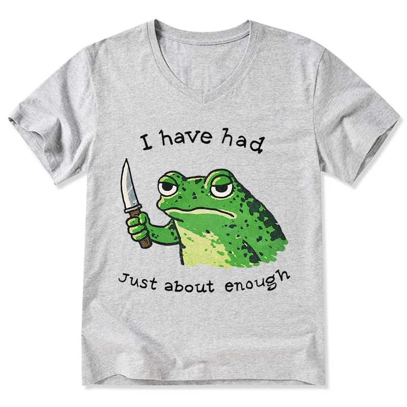 Tokyo-Tiger Impatient Frog V-Neck Classic T-Shirt