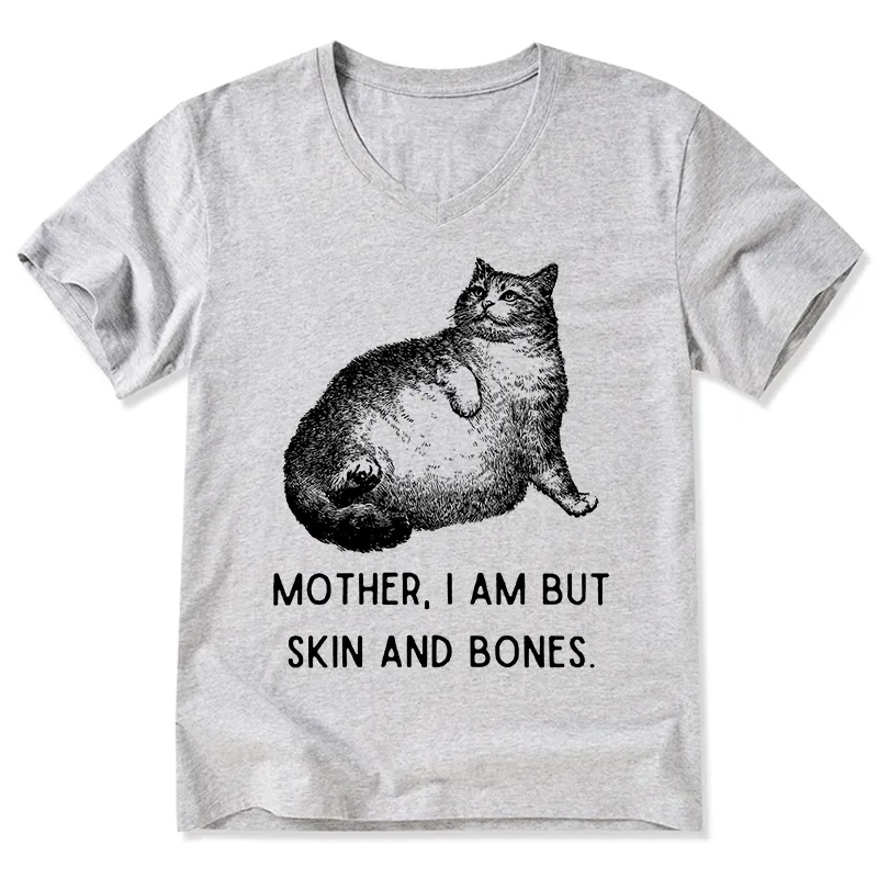Tokyo-Tiger Skin & Bones Cat V-Neck Classic T-Shirt