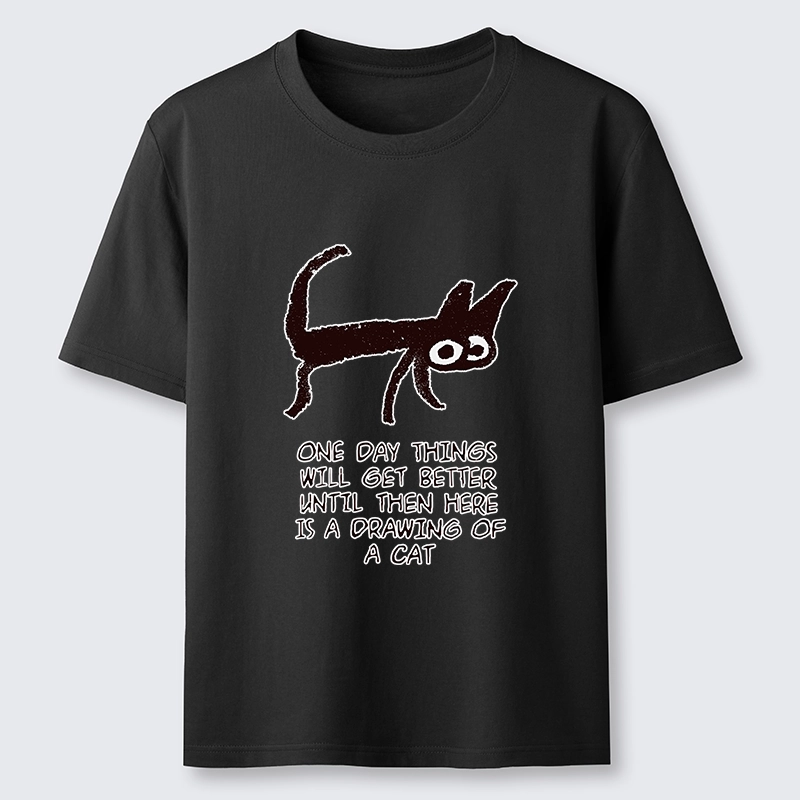 Tokyo-Tiger Cat Cheer Up Drawing Classic T-Shirt