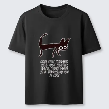 Tokyo-Tiger Cat Cheer Up Drawing Classic T-Shirt