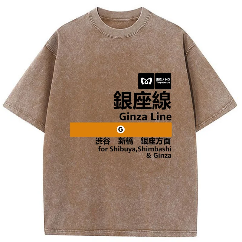 Tokyo-Tiger Ginza Line Japan Washed T-Shirt
