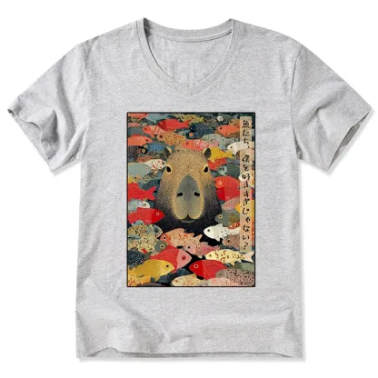 Tokyo-Tiger Am I Too Lovable? V-Neck Classic T-Shirt