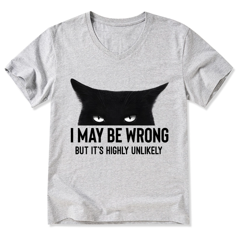 Tokyo-Tiger Cat Can Do No Wrong V-Neck Classic T-Shirt