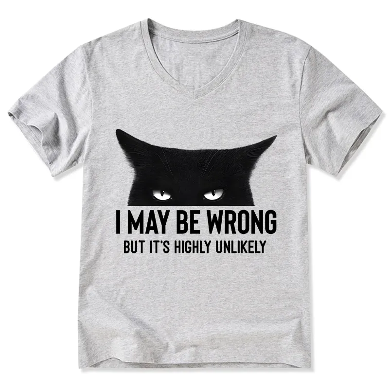 Tokyo-Tiger Cat Can Do No Wrong V-Neck Classic T-Shirt