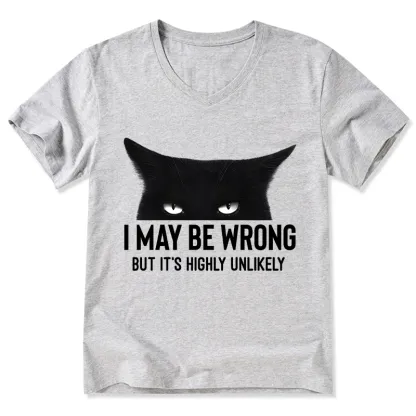 Tokyo-Tiger Cat Can Do No Wrong V-Neck Classic T-Shirt