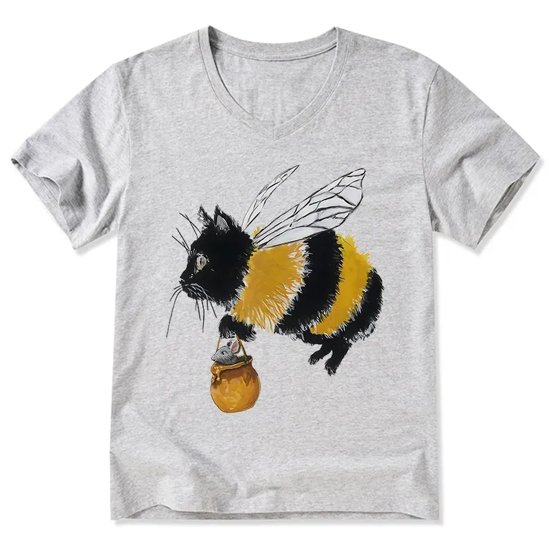 Tokyo-Tiger Catbee Funny V-Neck Classic T-Shirt
