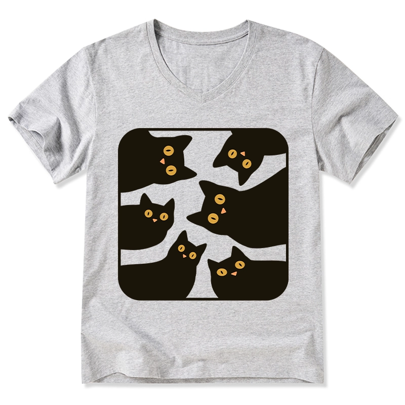 Tokyo-Tiger Cats Are Watching You V-Neck Classic T-Shirt