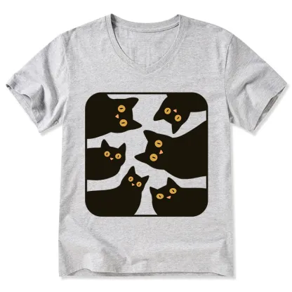 Tokyo-Tiger Cats Are Watching You V-Neck Classic T-Shirt