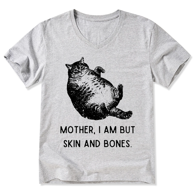 Tokyo-Tiger Overweight Cat And Its Doting Owner V-Neck Classic T-Shirt