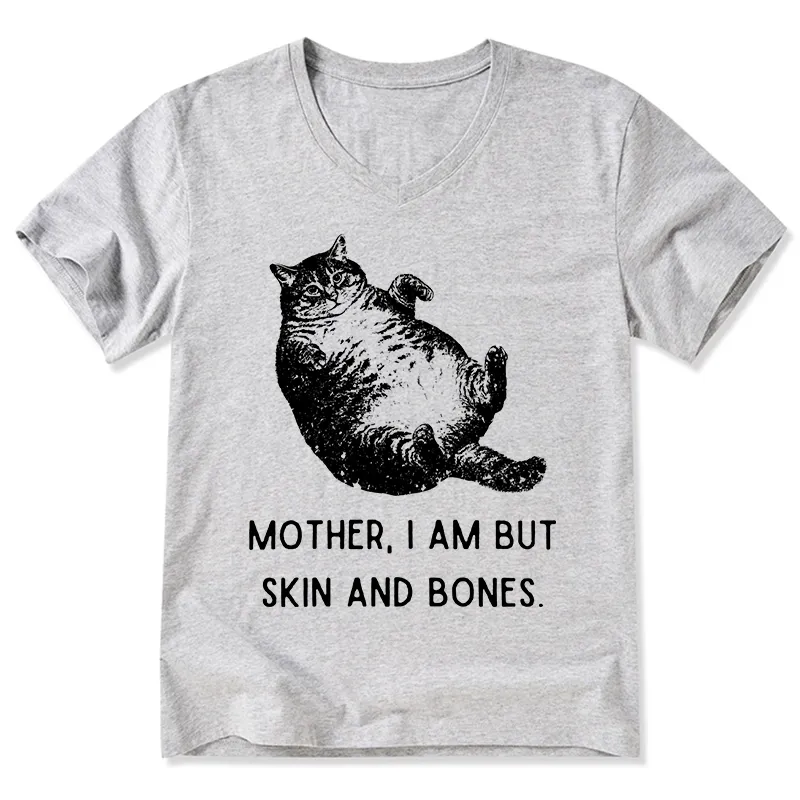 Tokyo-Tiger Overweight Cat And Its Doting Owner V-Neck Classic T-Shirt