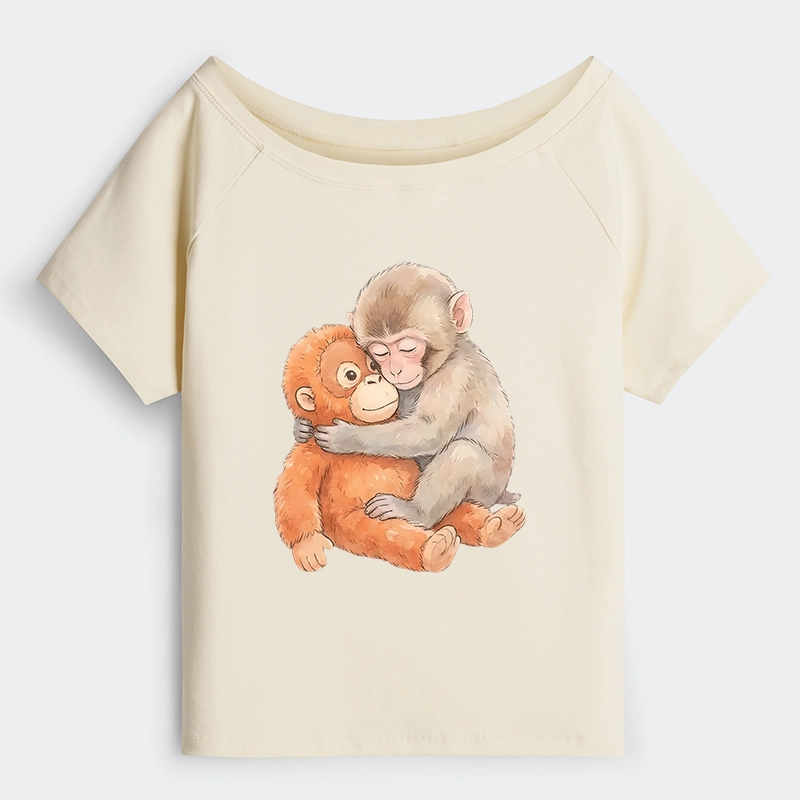 Tokyo-Tiger Poor Punch Off Shoulder T-Shirt