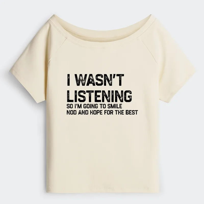 Tokyo-Tiger Indifferent To Everything Off Shoulder T-Shirt