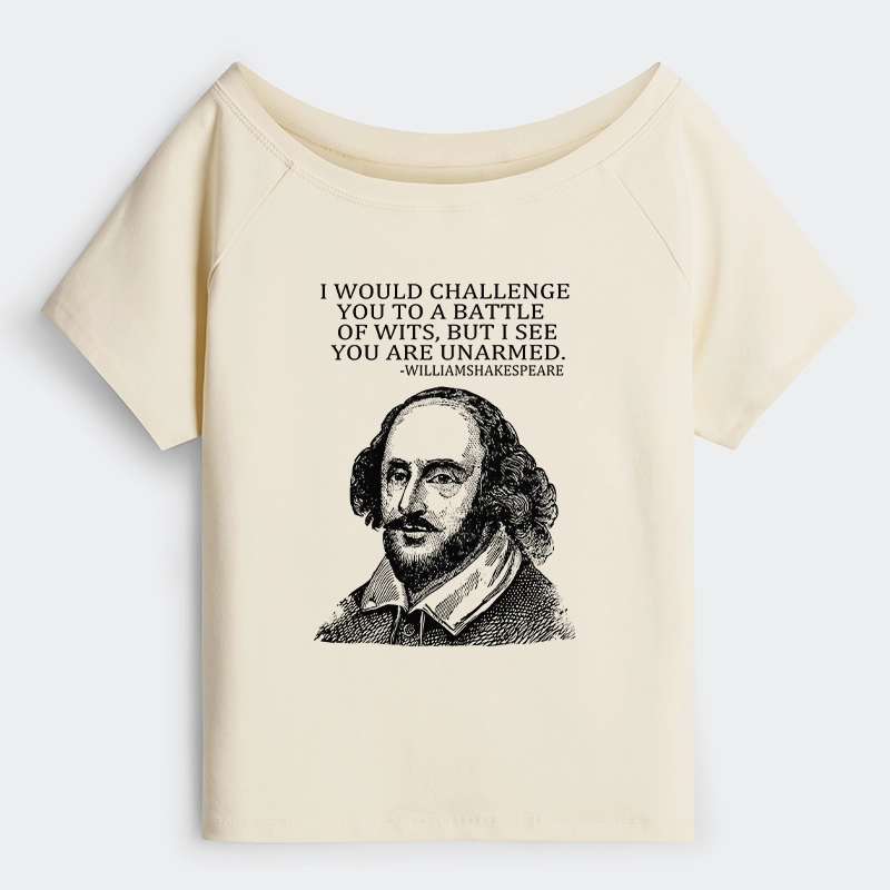 Tokyo-Tiger Your Intelligence Is Inferior To Mine Off Shoulder T-Shirt