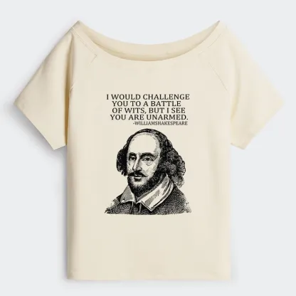 Tokyo-Tiger Your Intelligence Is Inferior To Mine Off Shoulder T-Shirt